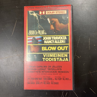 Blow Out - viimeinen todistaja VHS (VG+/VG+) -jännitys-